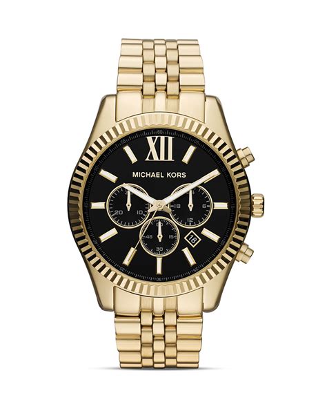 michael kors all gold watch|Michael Kors lexington chronograph watch.